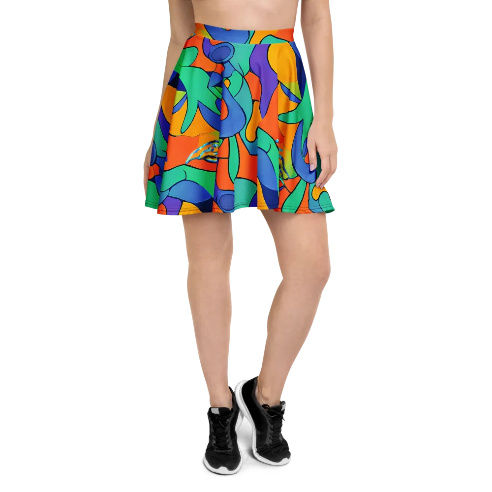 Archipenko Dream on Skater Skirt — Front
