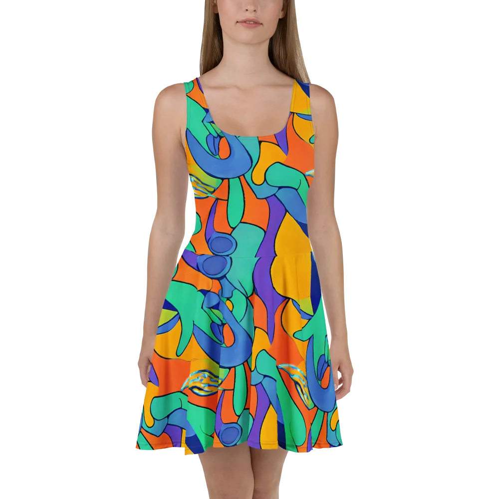 Archipenko Dream on Skater Dress — Front