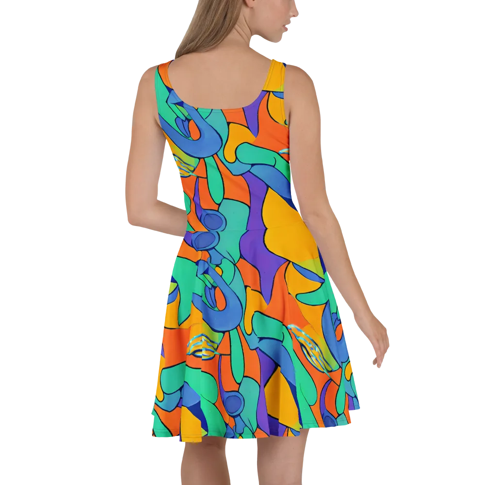 Archipenko Dream on Skater Dress — Back