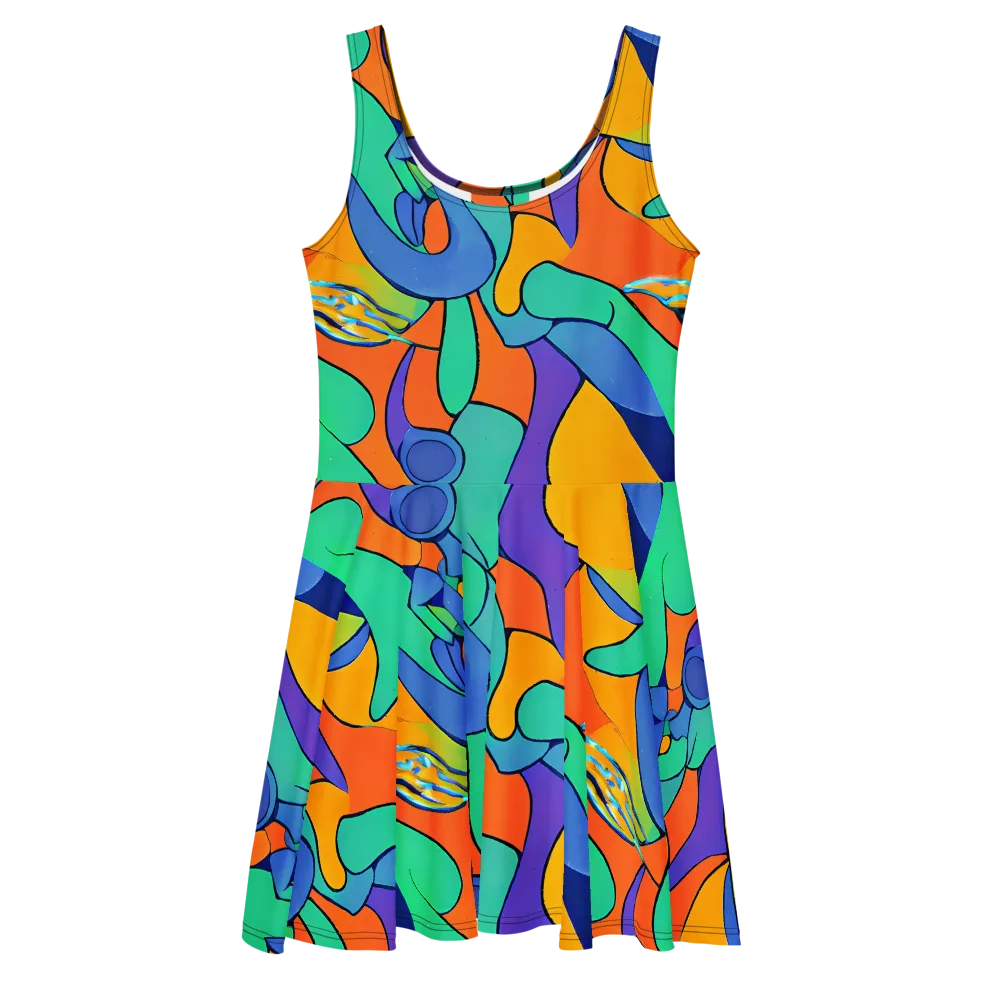 Archipenko Dream on Skater Dress — Front