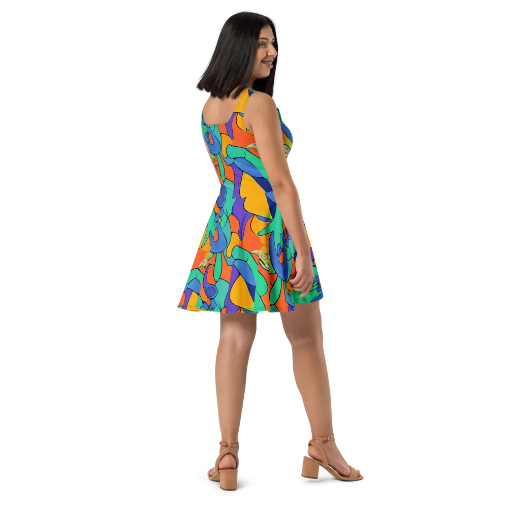 Archipenko Dream on Skater Dress — Right