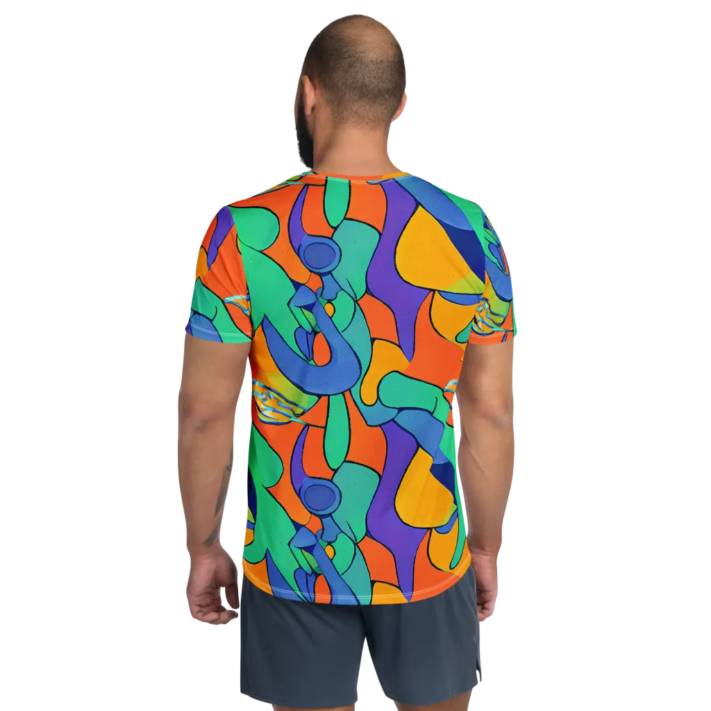 Archipenko Dream on Men's Athletic T-Shirt — Back