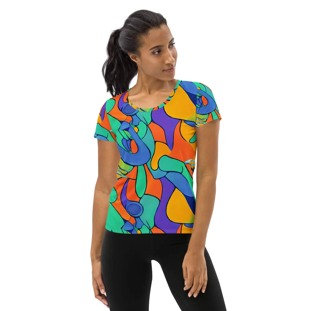 Archipenko Dream on Women's Athletic T-Shirt — Front