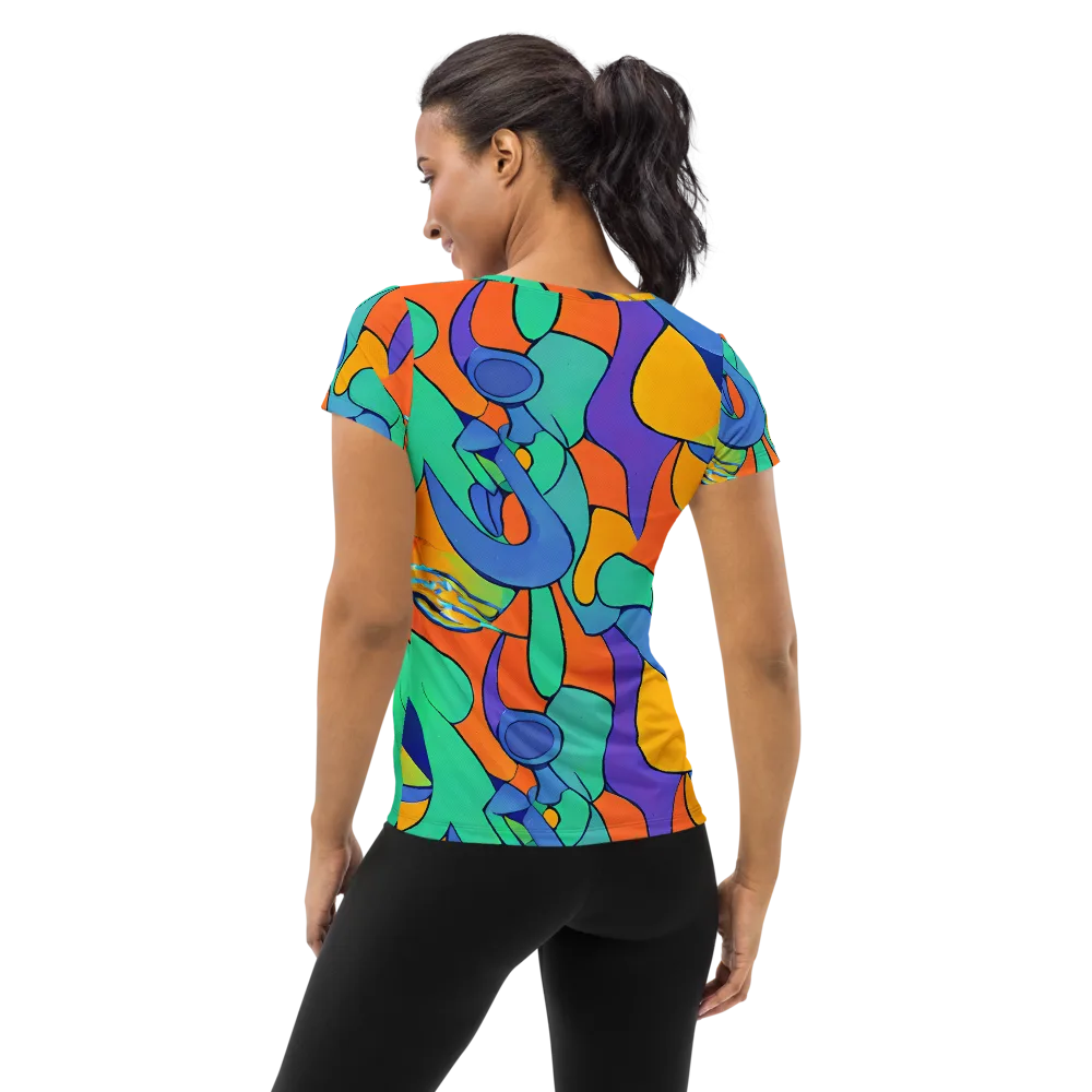 Archipenko Dream on Women's Athletic T-Shirt — Back