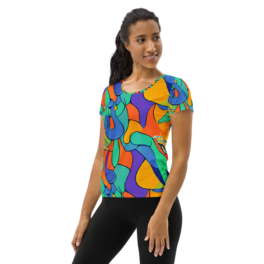 Archipenko Dream on Women's Athletic T-Shirt — Left