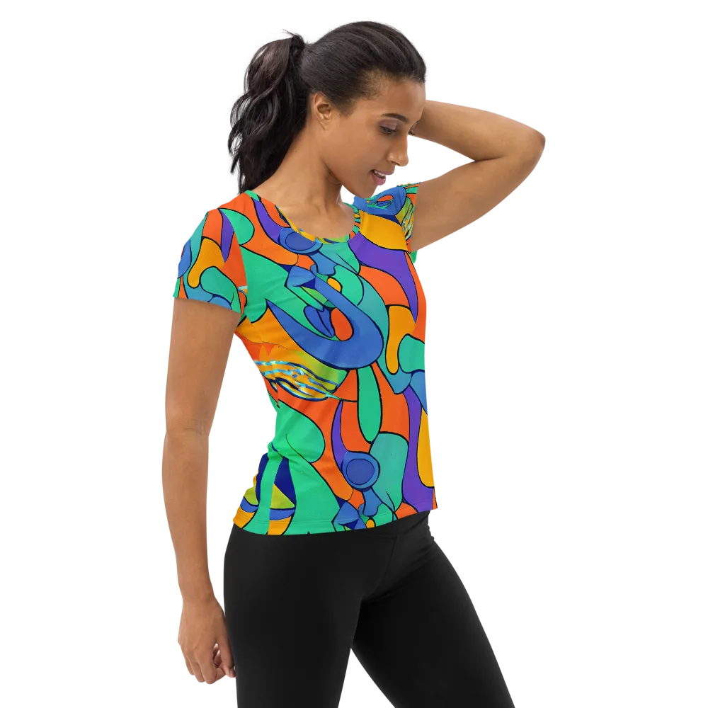 Archipenko Dream on Women's Athletic T-Shirt — Right
