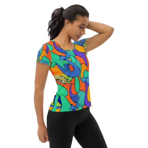 Archipenko Dream on a Women's Athletic T-Shirt