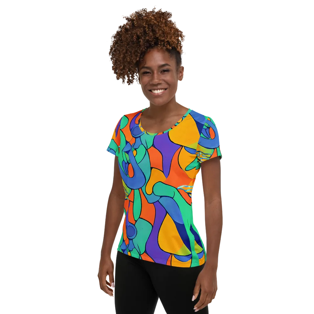 Archipenko Dream on Women's Athletic T-Shirt — Left
