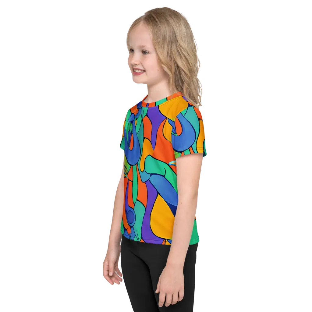Archipenko Dream on Kids Crew Neck T-Shirt — Left