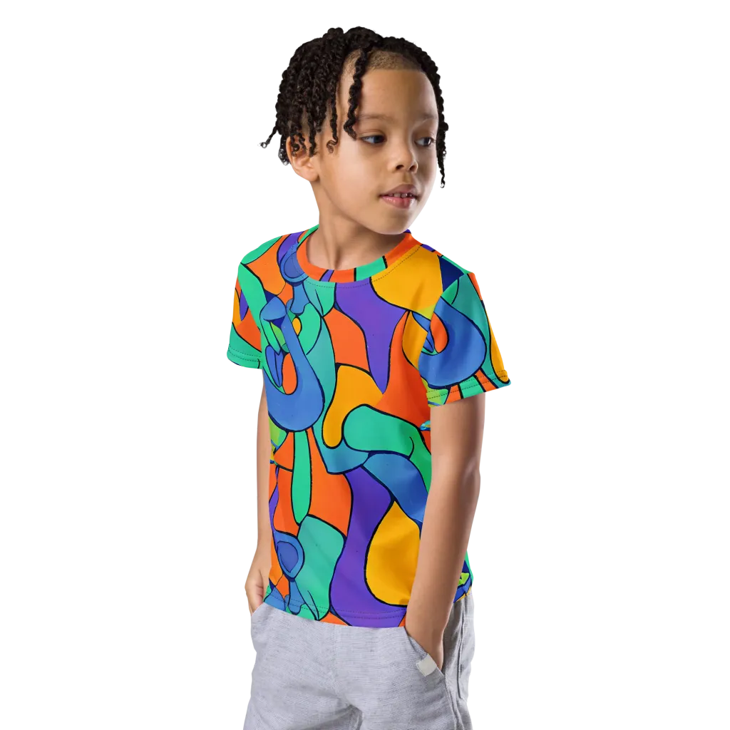 Archipenko Dream on Kids Crew Neck T-Shirt — Left Front