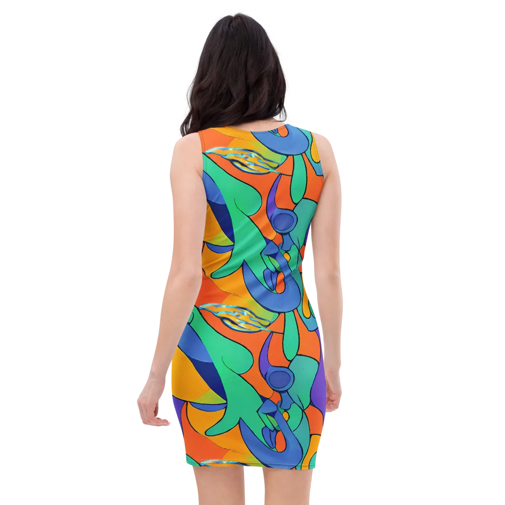 Archipenko Dream on Bodycon Dress — Back