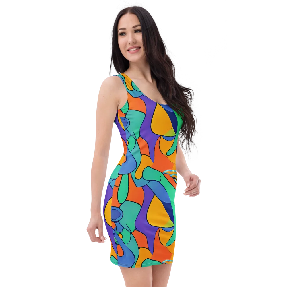 Archipenko Dream on Bodycon Dress — Right Front