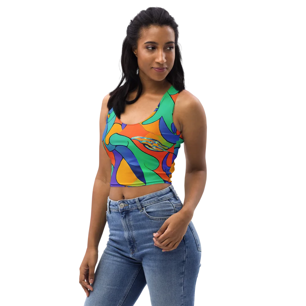Archipenko Dream on Crop Top — Left Front