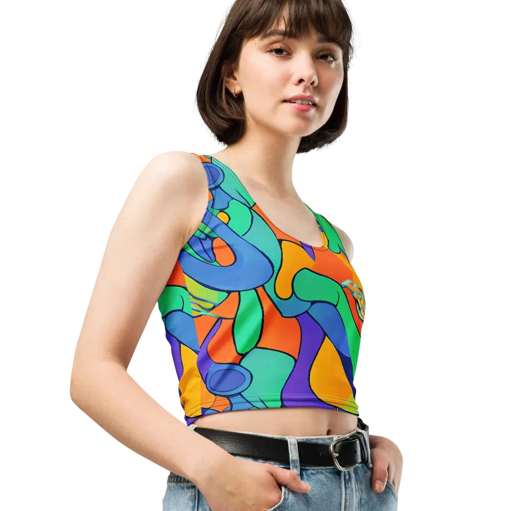 Archipenko Dream on Crop Top — Right Front