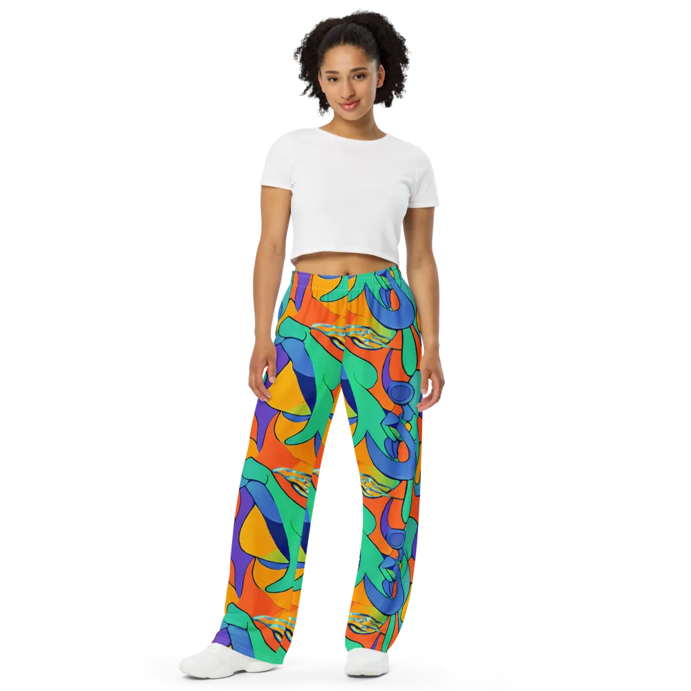 Archipenko Dream on Wide-Leg Pants — Front