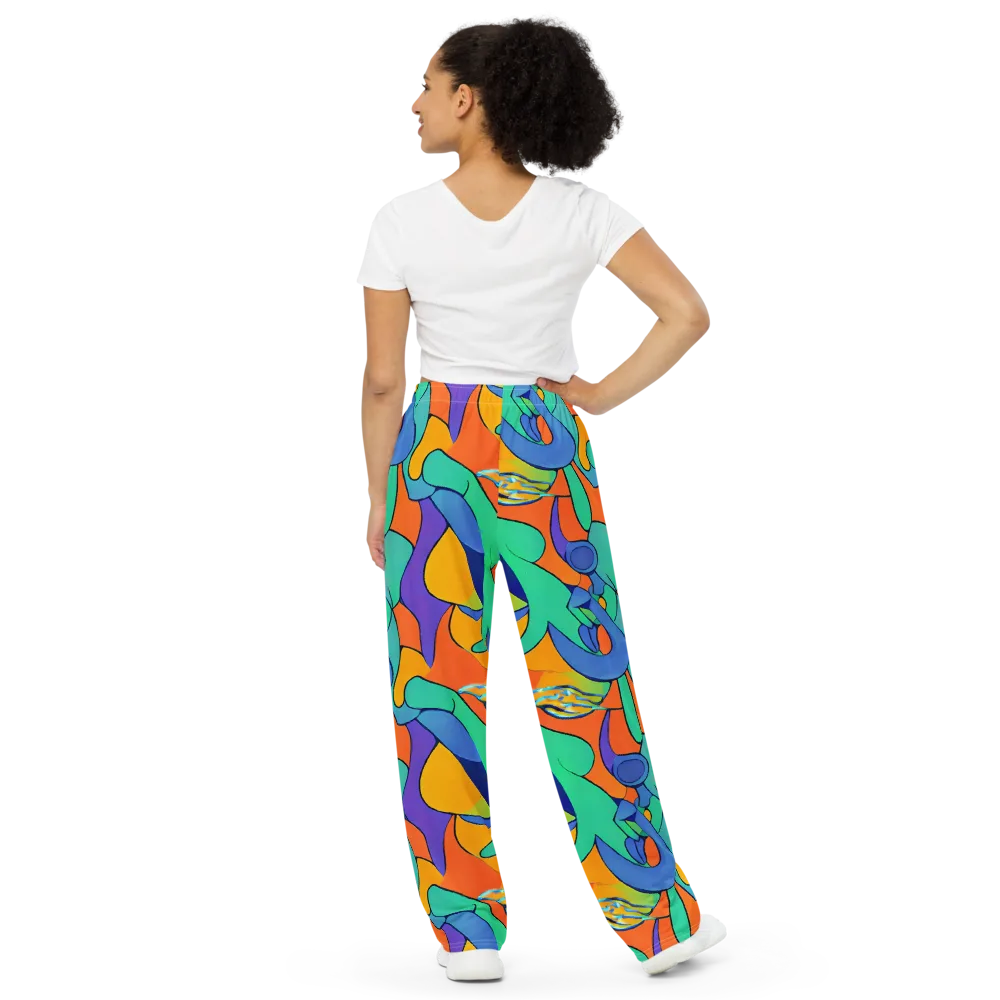 Archipenko Dream on Wide-Leg Pants — Back
