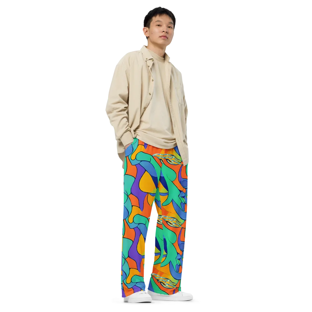 Archipenko Dream on Wide-Leg Pants — Right Front