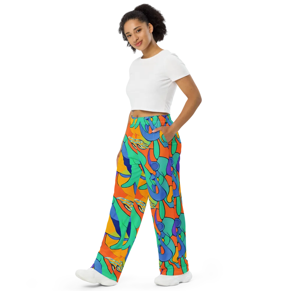 Archipenko Dream on Wide-Leg Pants — Left Front