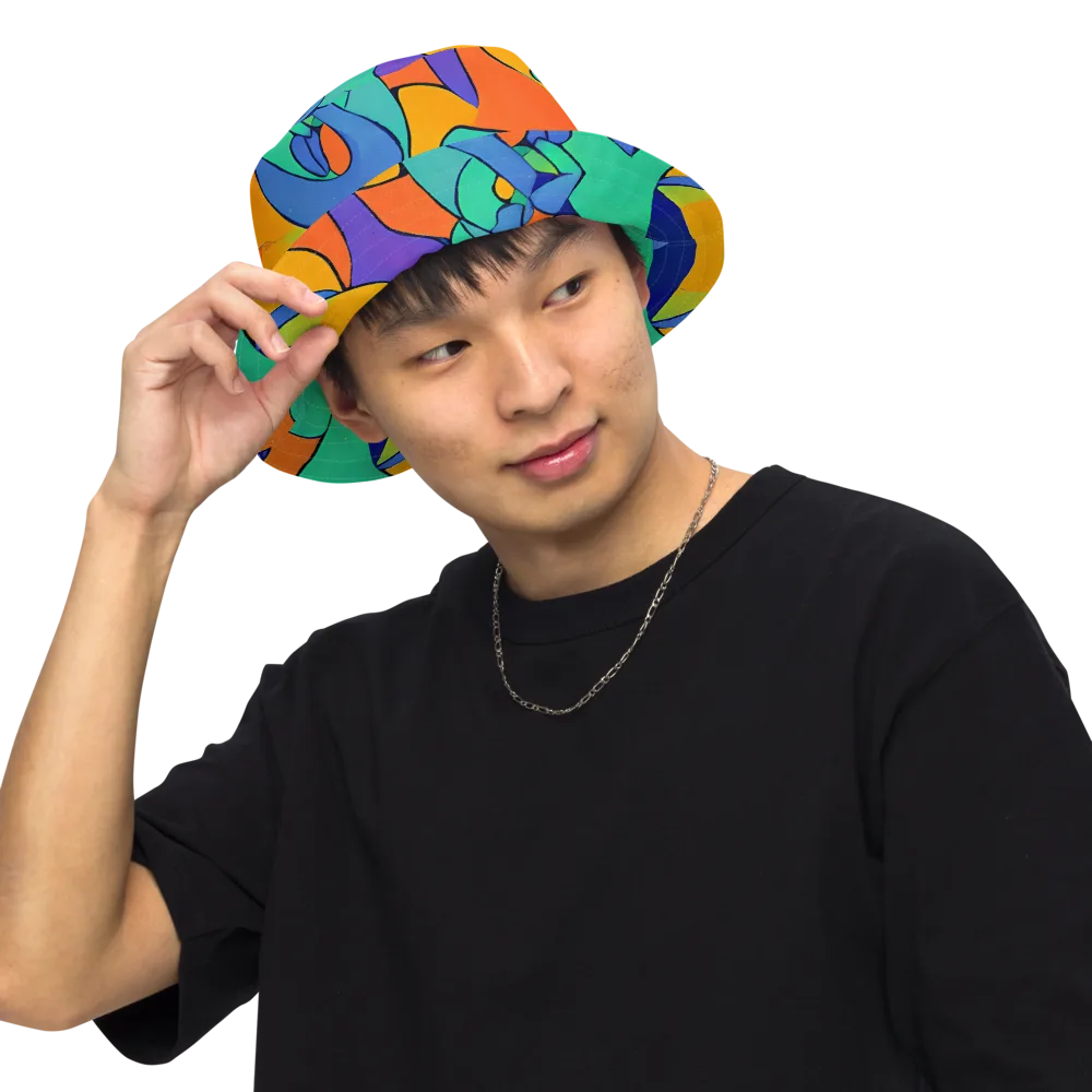Archipenko Dream on Reversible Bucket Hat — Front Inside