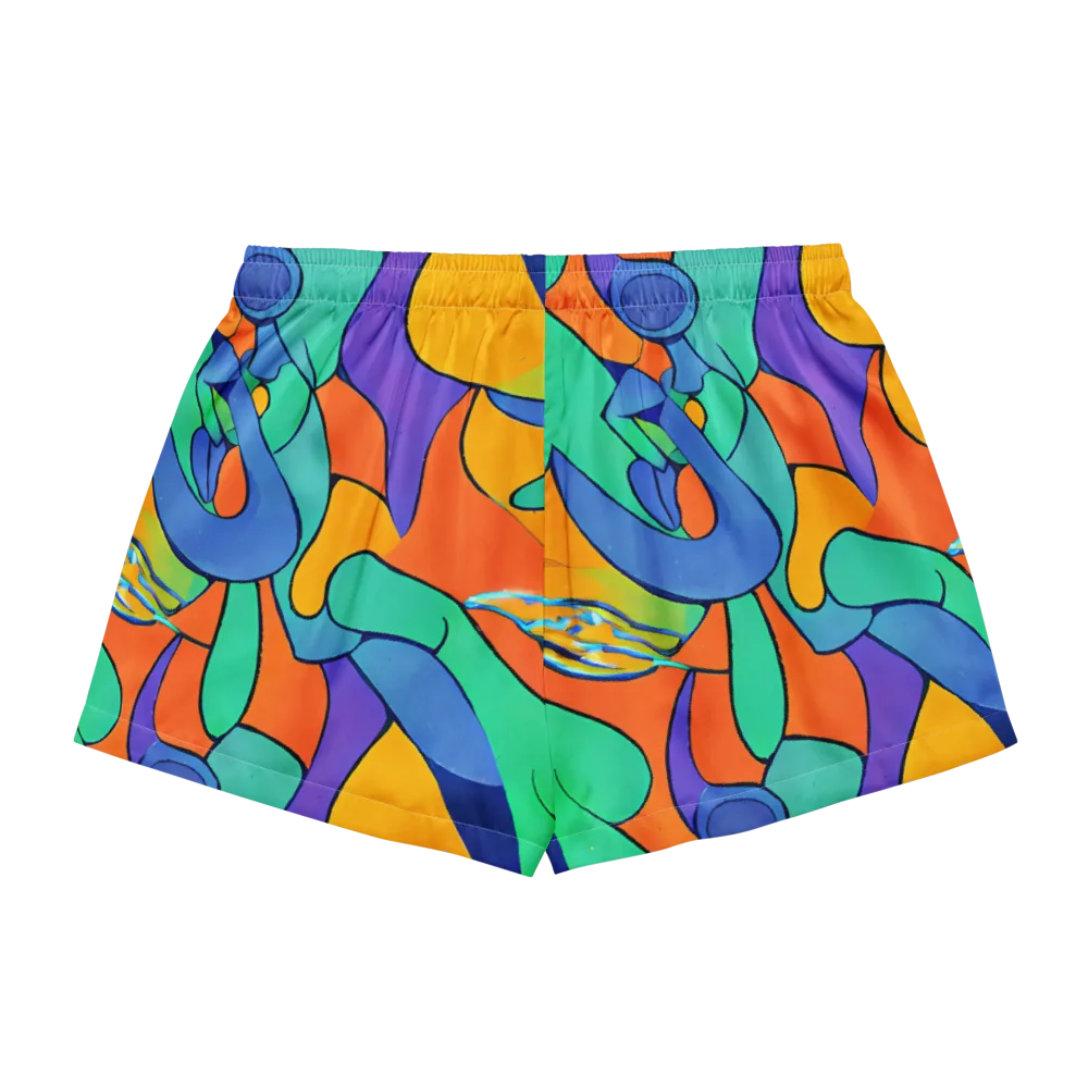 Archipenko Dream on Women's Pajama Shorts — Back