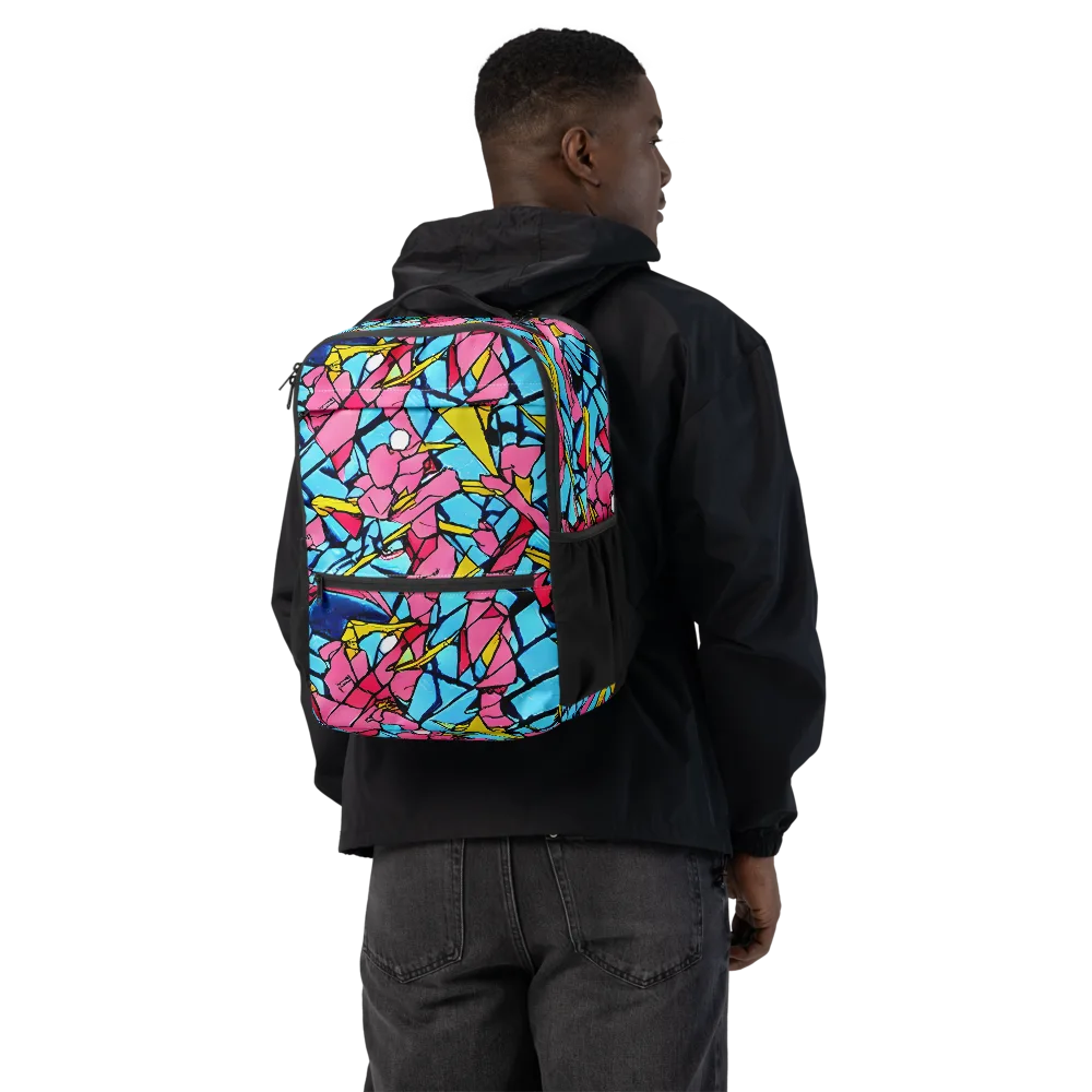 Barbier Bloom on Utility Backpack — Back