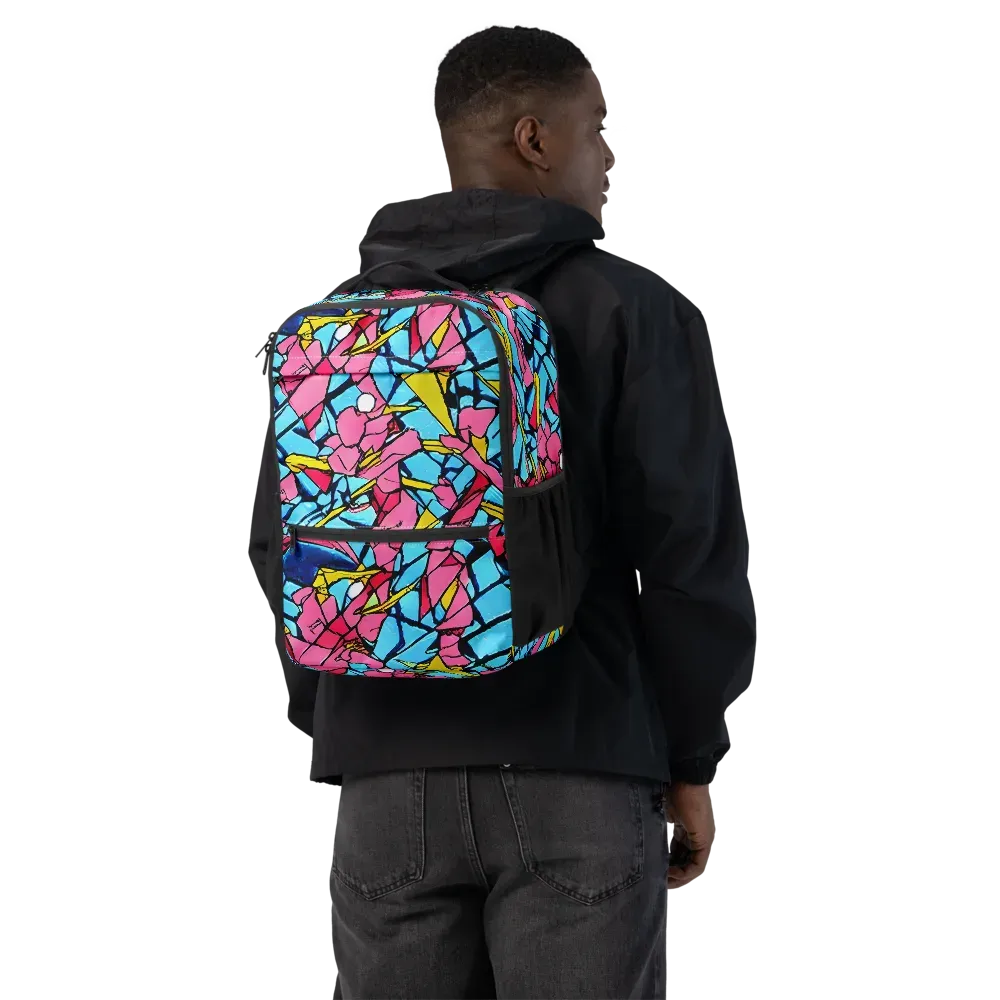 Barbier Bloom on Utility Backpack — Back