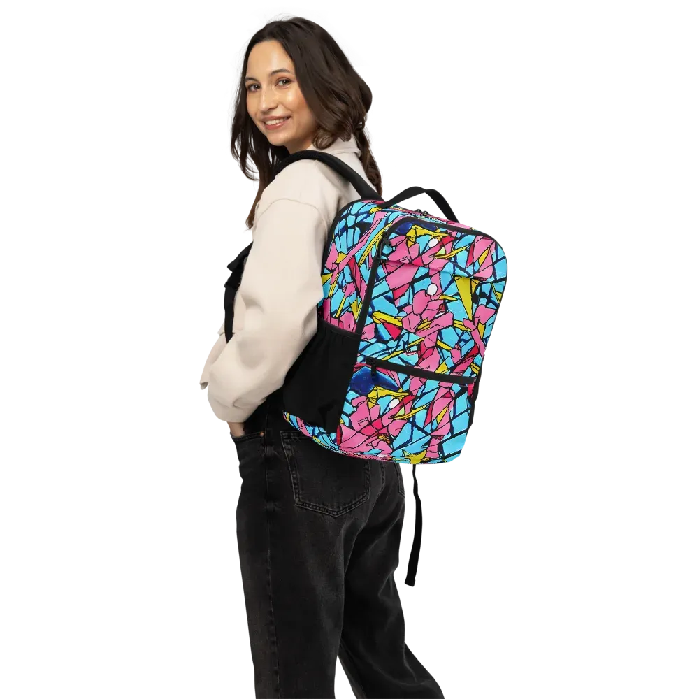 Barbier Bloom on Utility Backpack — Back
