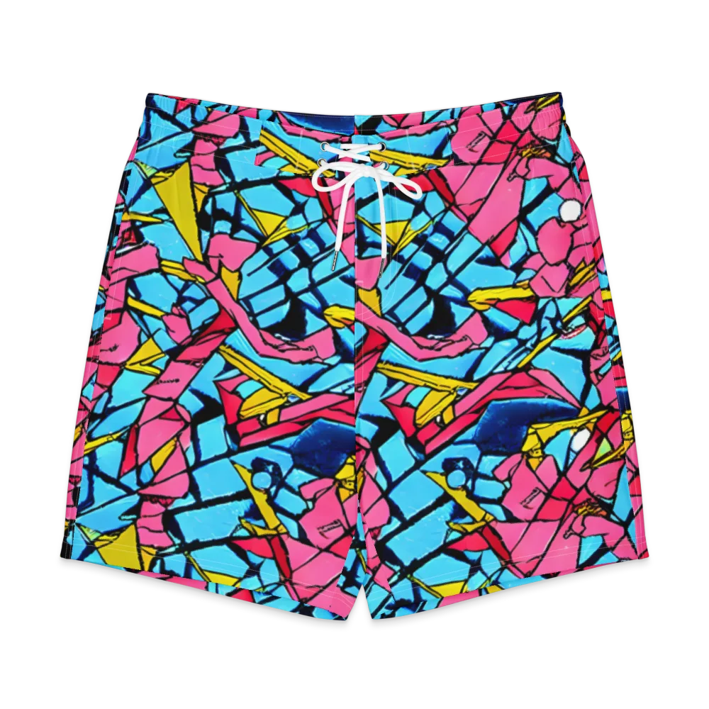 Barbier Bloom on Men's Board Shorts — Front