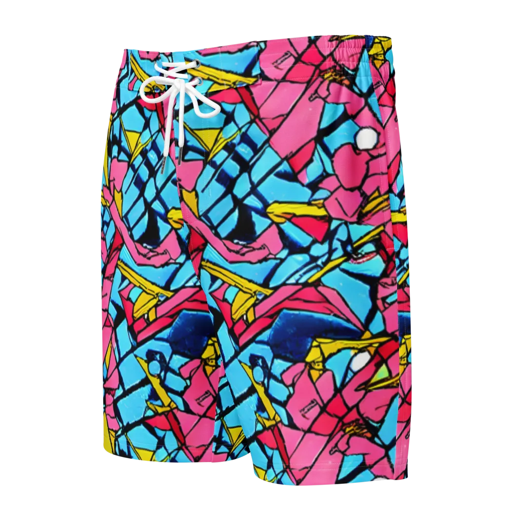Barbier Bloom on Men's Board Shorts — Front