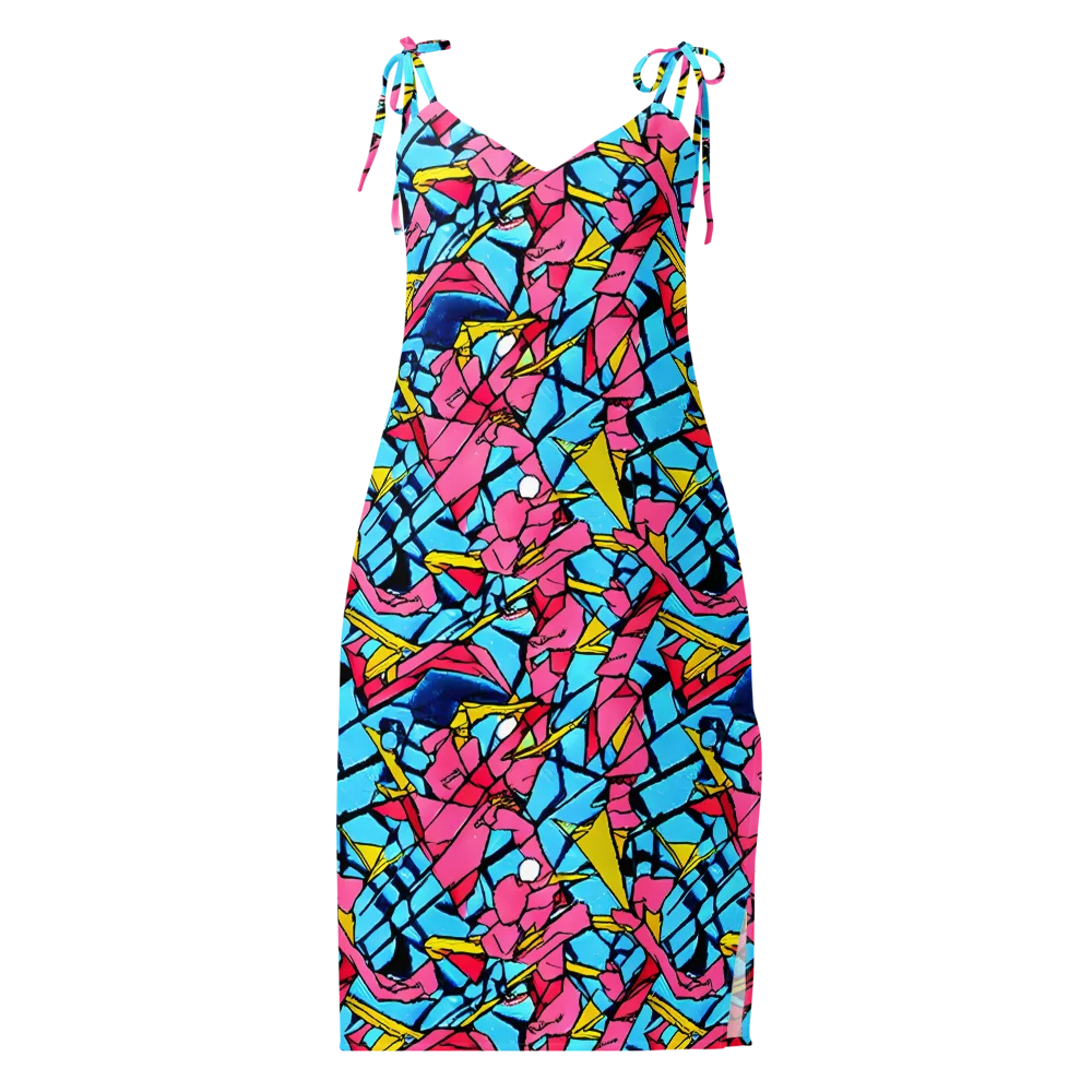 Barbier Bloom on Slip Dress — Front