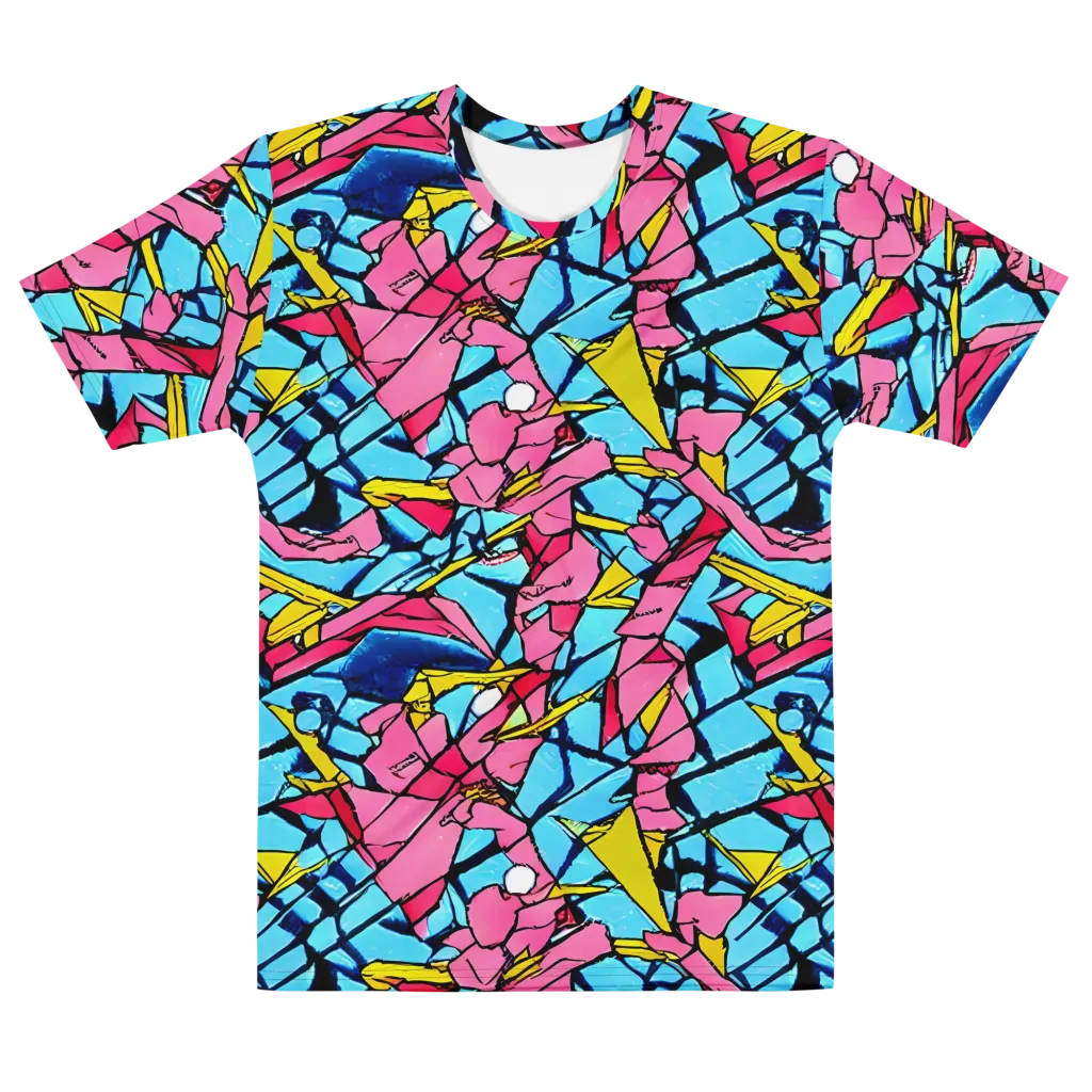 Barbier Bloom on Men's Cotton Crew Neck T-Shirt — Front