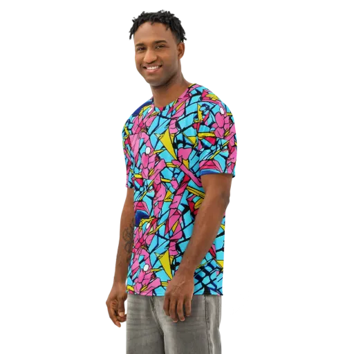 Barbier Bloom on a Men's Cotton Crew Neck T-Shirt