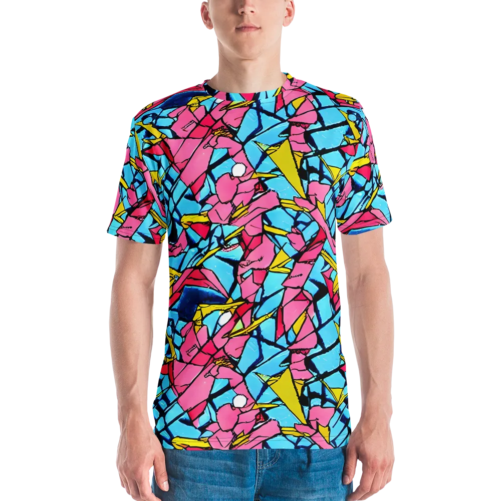 Barbier Bloom on Men's Crew Neck T-Shirt — Front