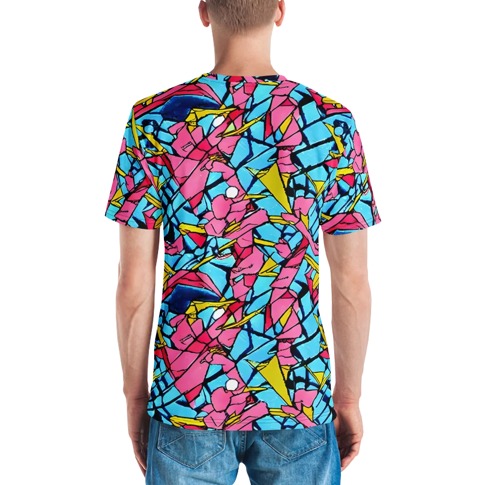 Barbier Bloom on Men's Crew Neck T-Shirt — Back