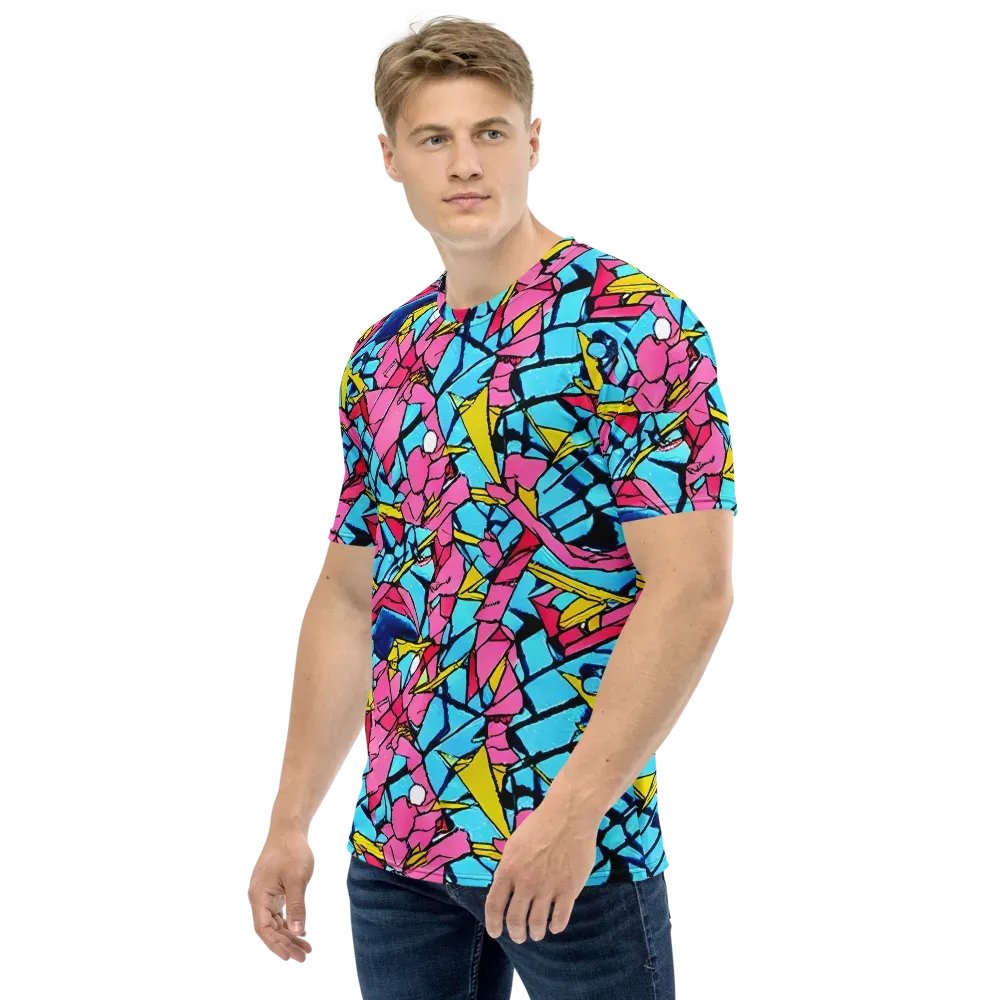 Barbier Bloom on Men's Crew Neck T-Shirt — Left