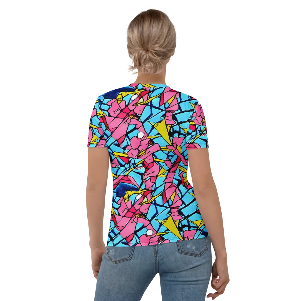 Barbier Bloom on Women's Crew Neck T-Shirt — Back