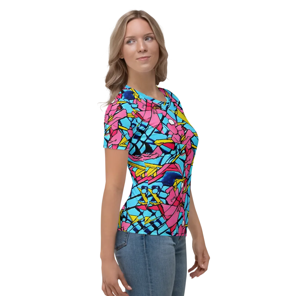 Barbier Bloom on Women's Crew Neck T-Shirt — Right
