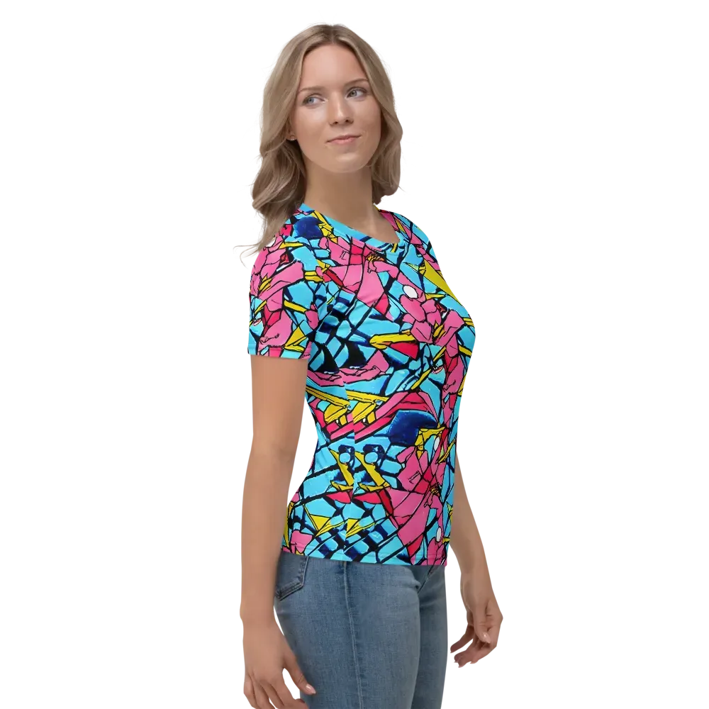 Barbier Bloom on Women's Crew Neck T-Shirt — Right