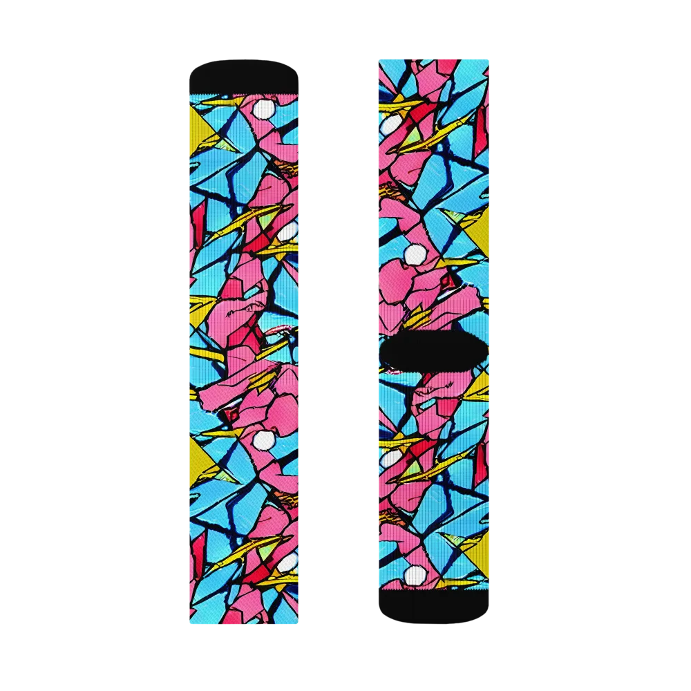 Barbier Bloom on Socks — Left Sock
