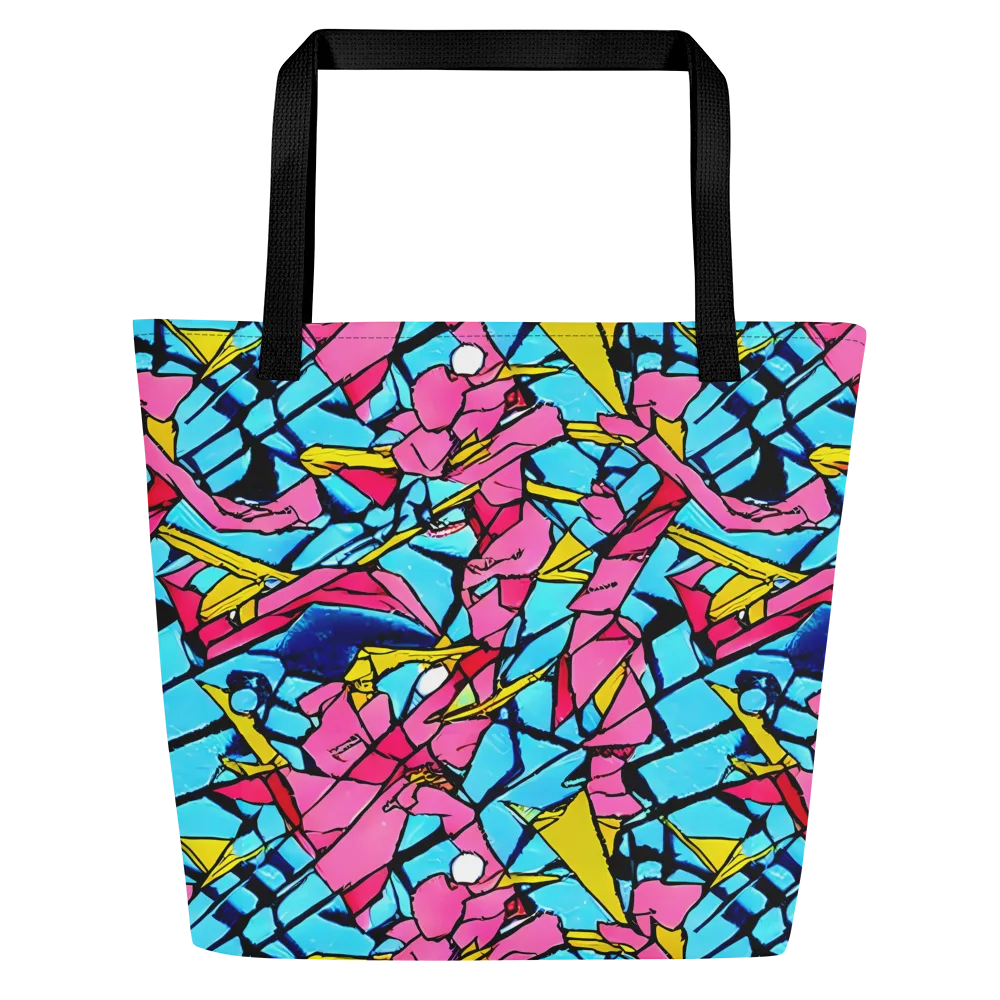Barbier Bloom on Large Tote Bag W/ Pocket — Front
