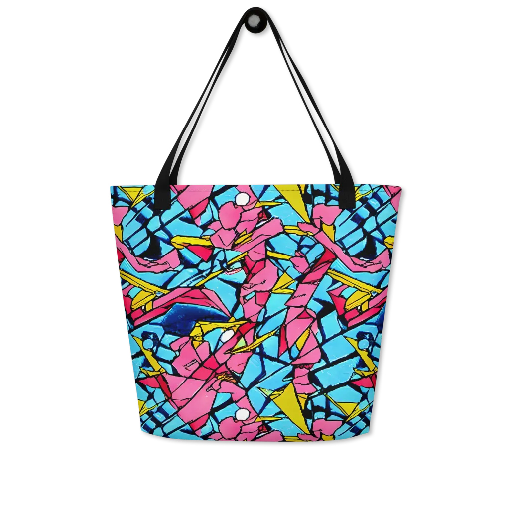 Barbier Bloom on Large Tote Bag W/ Pocket — Front