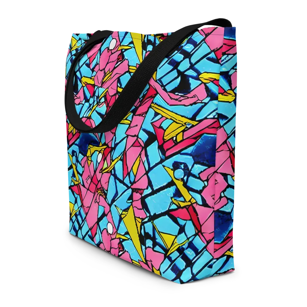 Barbier Bloom on Large Tote Bag W/ Pocket — Front