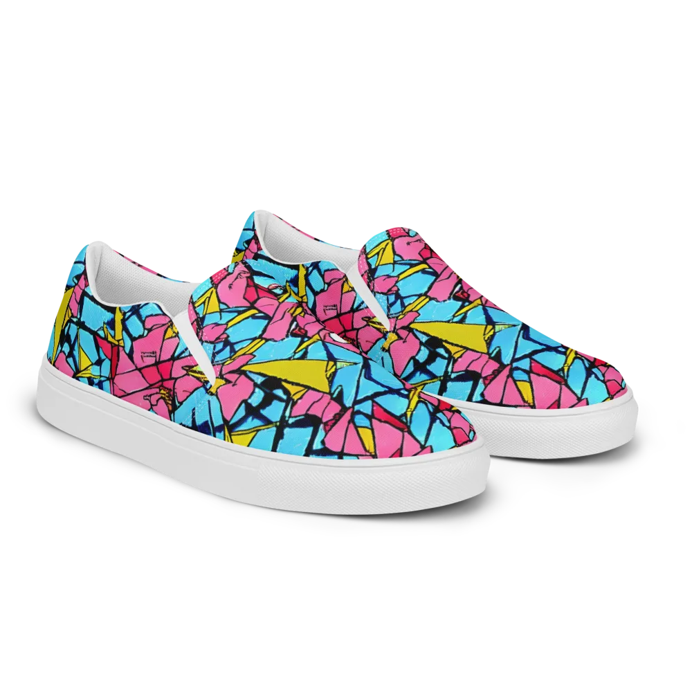 Barbier Bloom on Women's Slip-On Canvas Shoes — Right Front