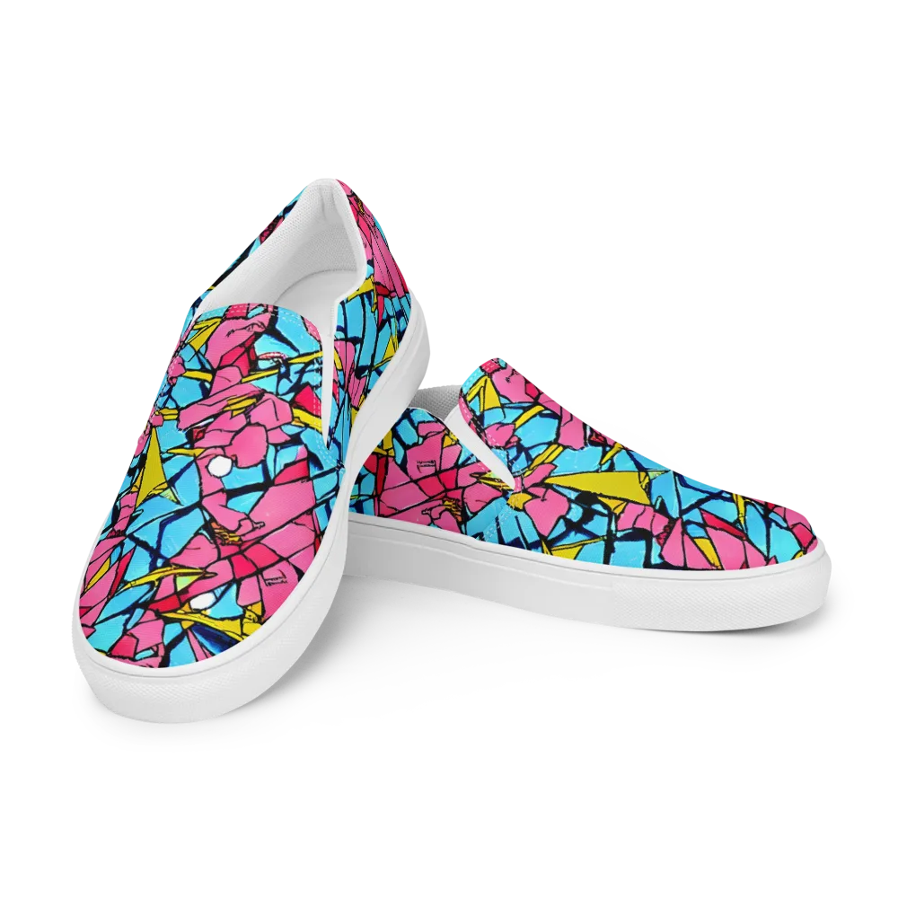 Barbier Bloom on Women's Slip-On Canvas Shoes — Left Front