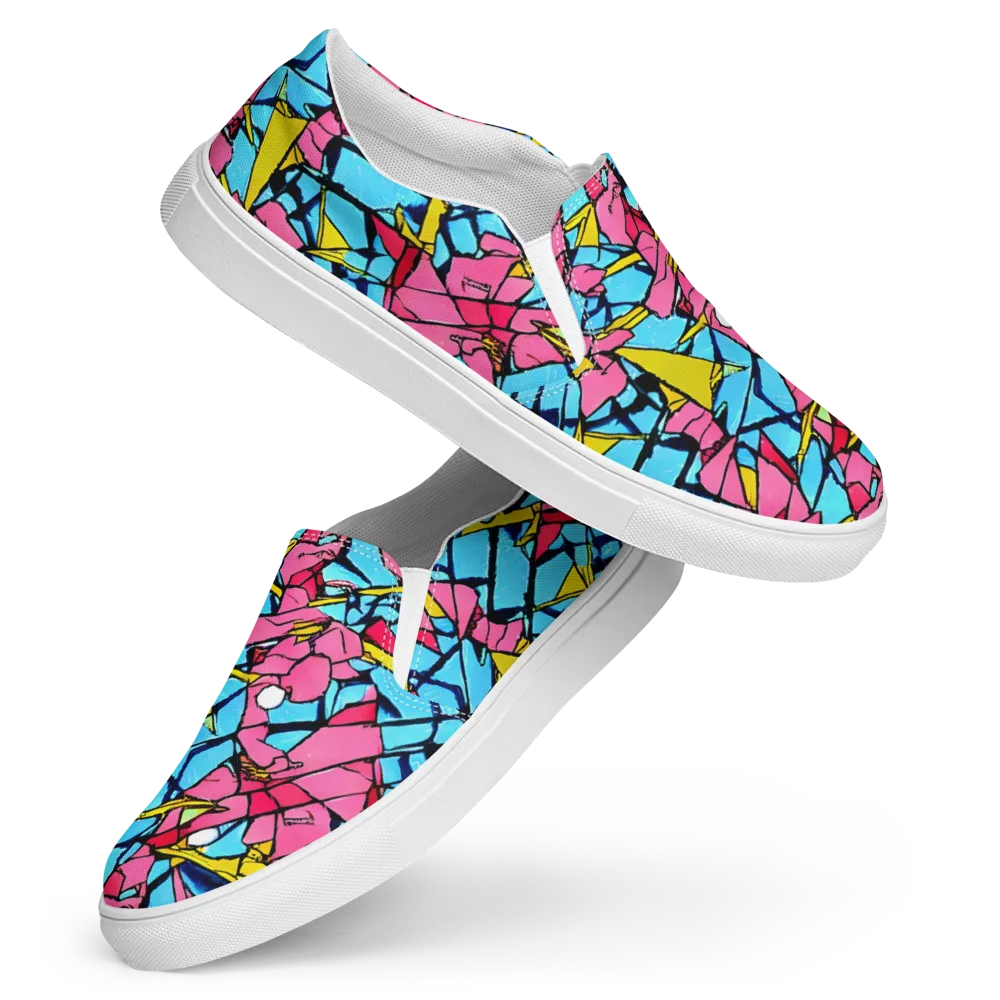 Barbier Bloom on Women's Slip-On Canvas Shoes — Front
