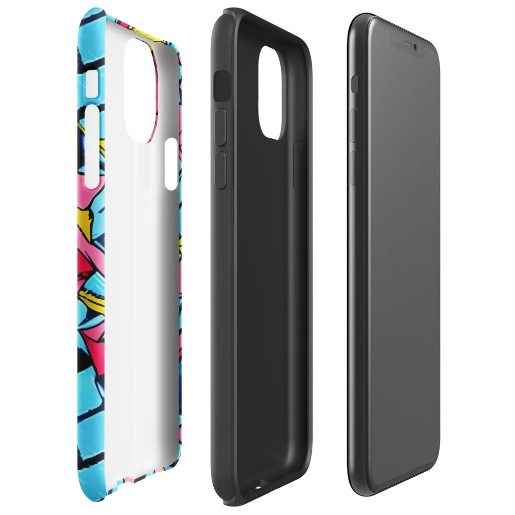Barbier Bloom on Tough Case for iPhone® — Right