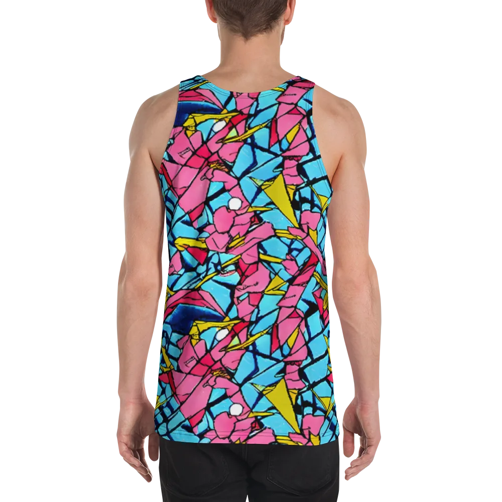 Barbier Bloom on Men's Tank Top — Back