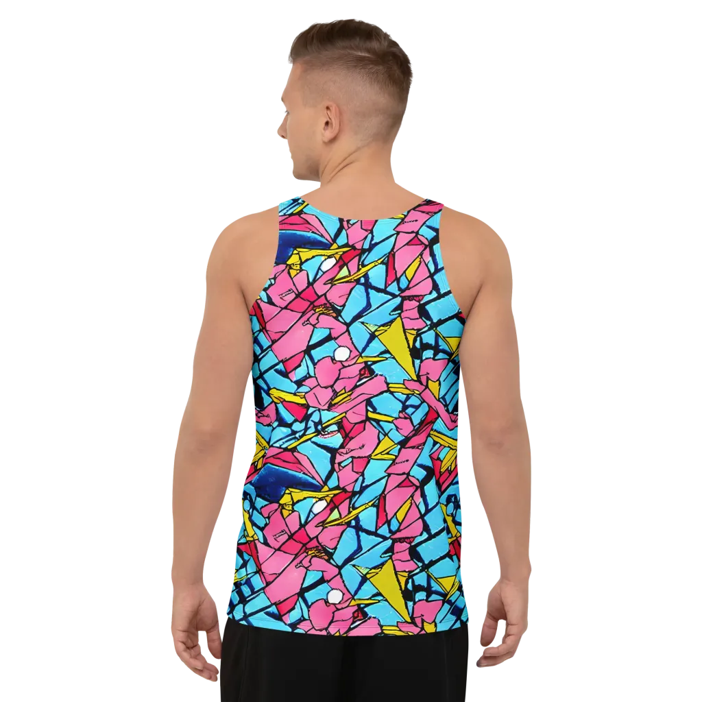 Barbier Bloom on Men's Tank Top — Back