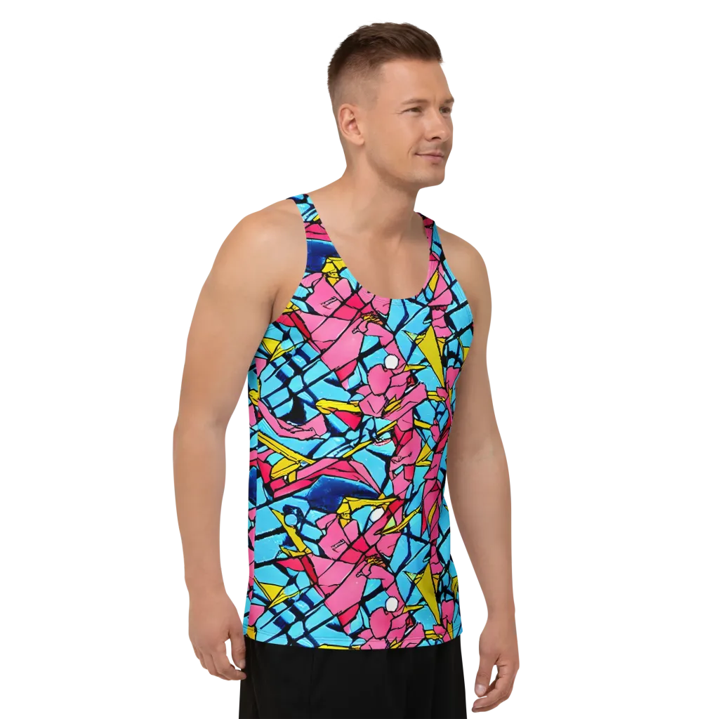 Barbier Bloom on Men's Tank Top — Right Front