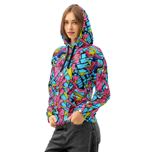 Barbier Bloom on a Cotton Hoodie